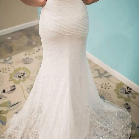 White By Vera Wang Ivory Lace Wedding Dress - New With Tag - Picture 2 of 16